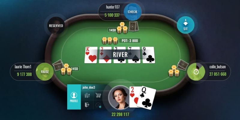 Các vòng cược quan trọng trong poker tại Jun88